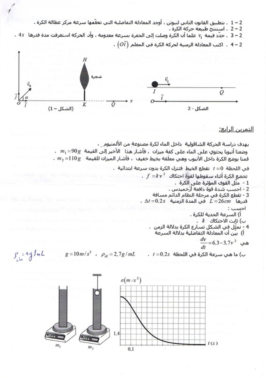 نموذج لاختبار الثلاثي الثالث في العلوم الفيزيائية 3 ت ر + 3 ر + 3 ع ت 8630552